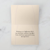 Jack-O-Lantern Visage Silly avec Carte d'Halloween (Intérieur)