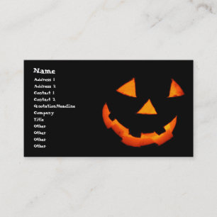 Jack-o'-Lantern visitekaartjes
