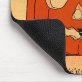 Jack O Lantern Witch Black Cat  Halloween Muismat (Hoek)