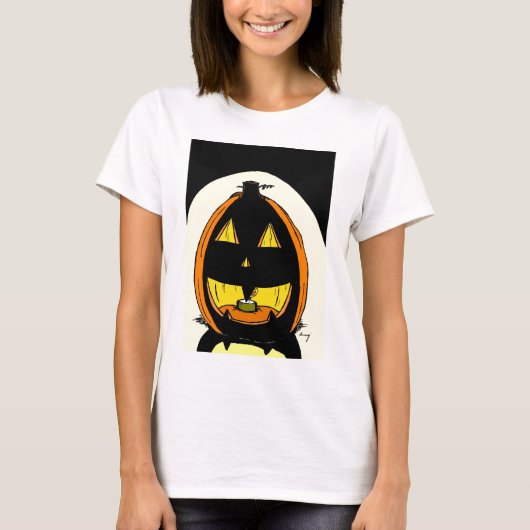 Jack o' Lantern Womens Spaghetti Tank (Voorkant)