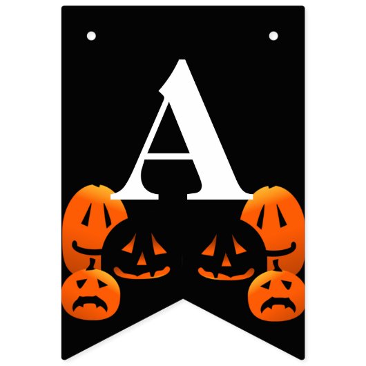 Jack-o-Lanterns Joyeux Drapeau de la fête d'Hallow (Deuxième drapeau)