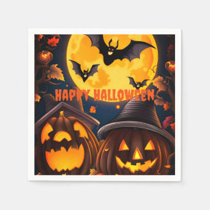 Jack-O-Lanterns Moon Servet