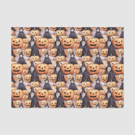 Jack O Lanterns Tissuepapier (Voorkant)