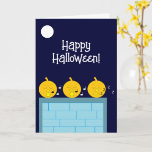 Jack-o'-Lanterns van Whimsy: Blank Halloween Kaart