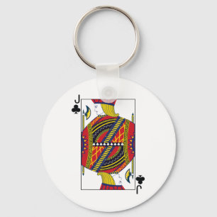 Jack of Clubs Poker Kaart Spelen Kaart Blackjack C Sleutelhanger