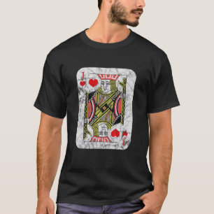 Jack of Hearts-speelkaart Deck Poker Lover T-shirt