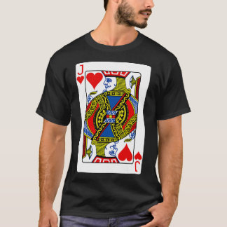 Jack of Hearts-speelkaart Valentijn Costume T-shirt