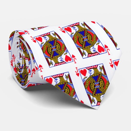 Jack of Hearts Stropdas (Opgerold)