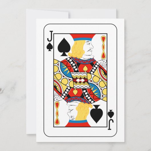Jack Of Spades Invitations (Devant)