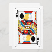 Jack Of Spades Invitations (Devant / Derrière)