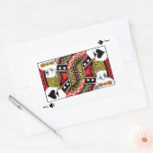 Jack of Spades Rechthoekige Sticker (Envelop)