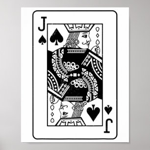 Jack of the Spades kostuumkleding Halloween Deck Poster