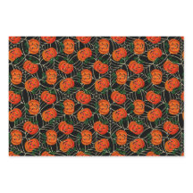 Jack o'lantern & Cobweb Pattern Pumpkin Halloween
