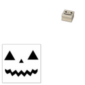Jack O'Lantern Face Rubberstempel (Gestempeld)
