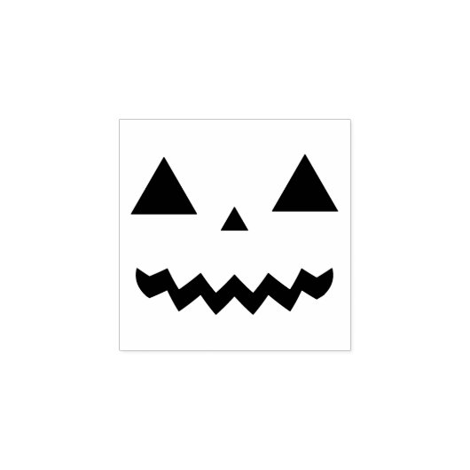 Jack O'Lantern Face Rubberstempel (Afrduk)