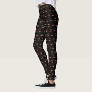 Jack o'lantern Faces Leggings