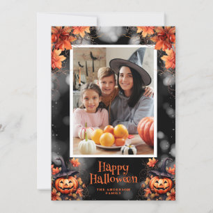 Jack O'Lantern Foto Happy Halloween Kaart