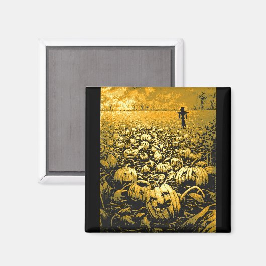 Jack O'Lantern Graveyard Magneet (Voorkant / Achterkant)