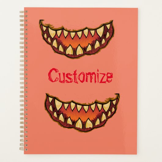 Jack o'lantern Grimace Gap Tooth Thunder_Cove Planner (Voorkant)