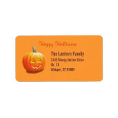 Jack O'Lantern Halloween Address Label (Voorkant)