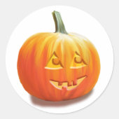 Jack O'Lantern Halloween Classic Round Sticker (Voorkant)