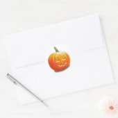 Jack O'Lantern Halloween Classic Round Sticker (Envelop)
