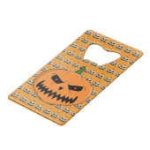 Jack O'Lantern - Halloween Kredietkaart Flessenopener (Achterkant Gekanteld)