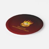 Jack o'lantern Halloween Papieren Bordje (Gekanteld)