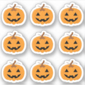 Jack O'Lantern Halloween Pompoen Bujo Planner Sticker (Voorkant)