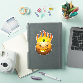 Jack O'lantern Halloween Pumpkin Sticker (iPad Cover)
