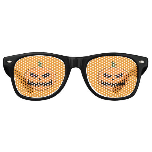Jack O'Lantern - Halloween Retro Zonnebril (Voorkant)