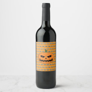 Jack O'Lantern - Halloween Wijn Etiket