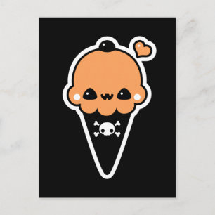 Jack O'Lantern Ice Cream Cone Briefkaart