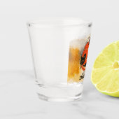 Jack O'Lantern met zwarte katten - Laten we er eve Shot Glas (Links)