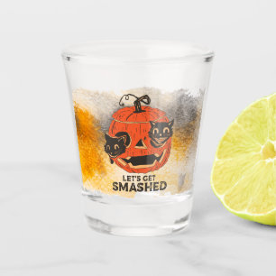 Jack O'Lantern met zwarte katten - Laten we er eve Shot Glas