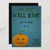 Jack O'Lantern Party Halloween Bats Pumpkin Dead Kaart (Voorkant / Achterkant)