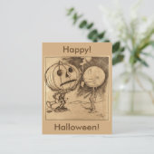  Jack o'Lantern praat Briefkaart (Staand voorkant)