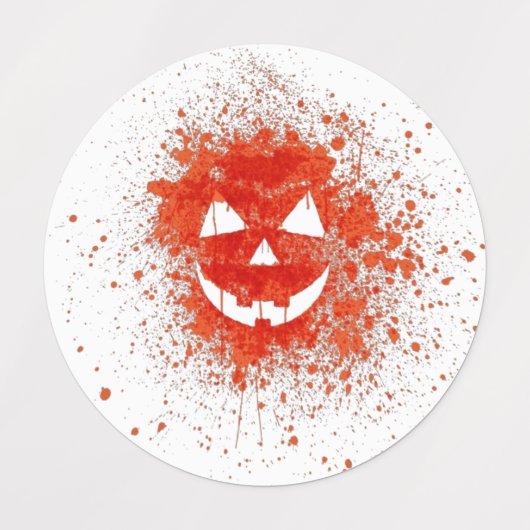Jack O'lantern Pumpkin heeft gekropen Labels (Design 2)