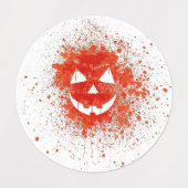 Jack O'lantern Pumpkin heeft gekropen Labels (Design 1)