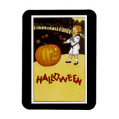 Jack o'Lantern Pumpkin Patch Halloween Magneet (Verticaal)