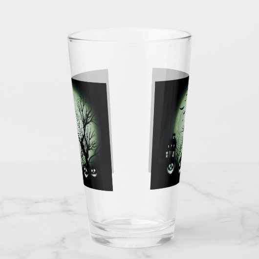 Jack O'Lantern 's nachts Glas (Rechts)