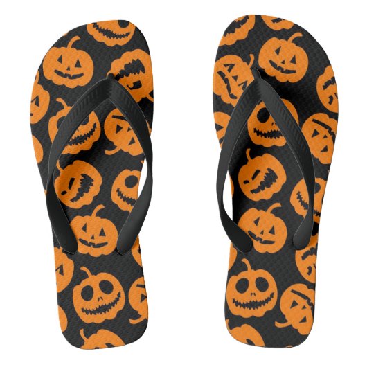Jack O'Lantern | Trick Treat Halloween Pumpkin Teenslippers (Voetbed)