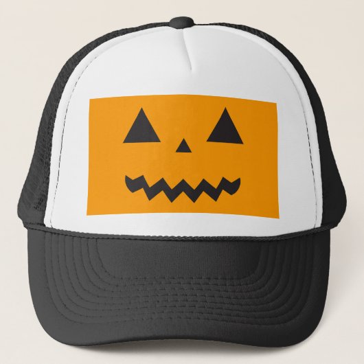 Jack O'Lantern Trucker Hoed Pet (Voorkant)