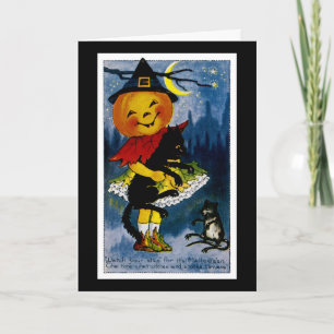 Jack o'Lantern Witch Kaart