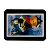 Jack o'Lantern Witch Magneet (Horizontaal)