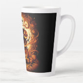 Jack-o'lanterne et sorcière Squelette Latte Mug (Droite)
