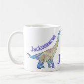 Jack osaurus Colorful Brachiosaurus Dinosaur Name Koffiemok (Links)