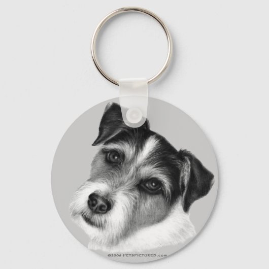 Jack (Parson) Russell Terrier Sleutelhanger (Voorkant)