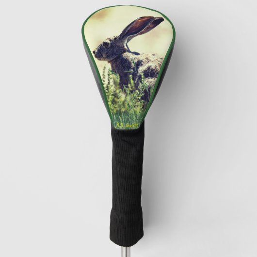 Jack-Rabbit Animal Golf Head driver Hoesje Golfheadcover (Voorkant)
