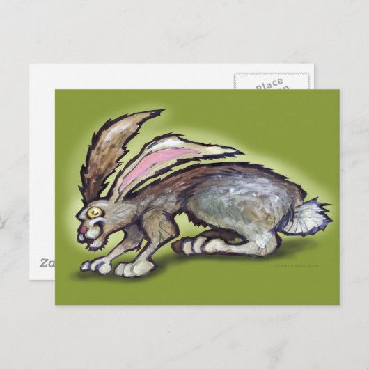 Jack Rabbit Briefkaart (Voorkant / Achterkant)